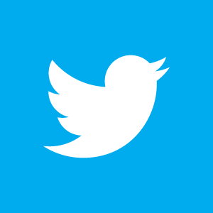 twitter bird white on blue logo