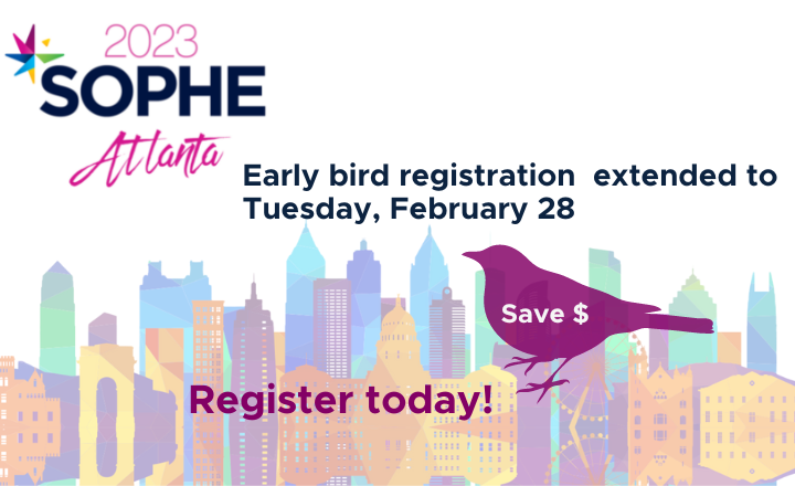 SOPHE 2023 early bird extended to February 28